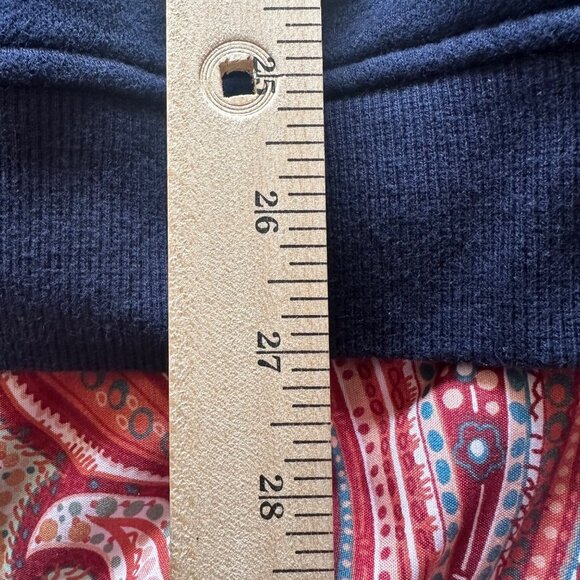 Izod Mens Navy Blue 1/4 Zip Pullover Sweatshirt XXL Preppy Dark Academia - Picture 7 of 7